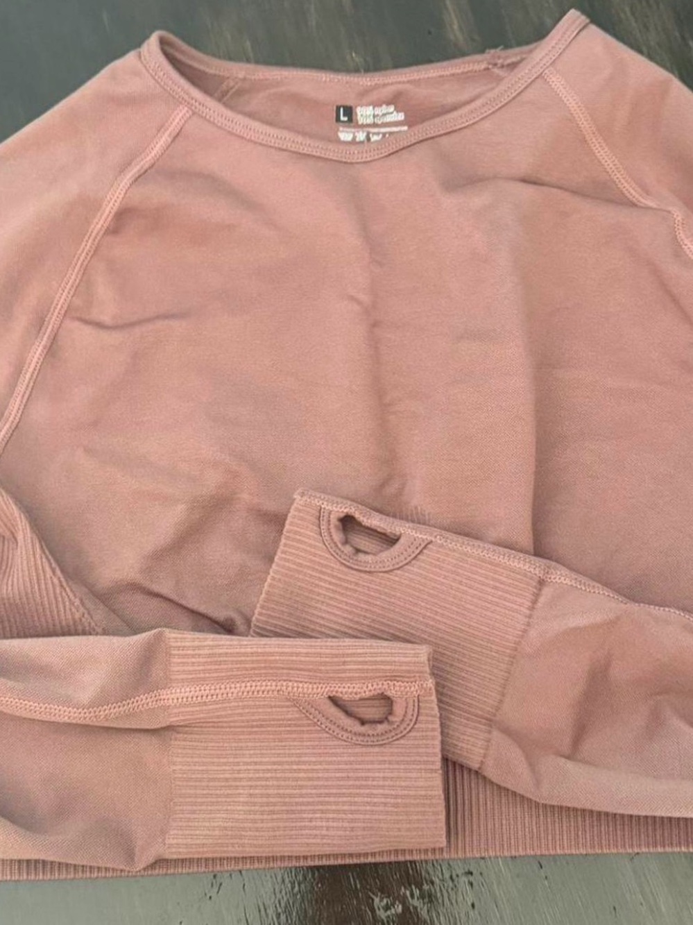 Women's Long Sleeve workout set- Dusty Rose